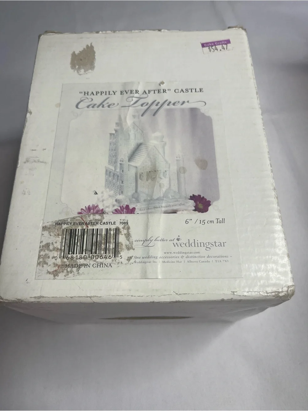 Happily Ever After Castle Cake Topper - wedding star